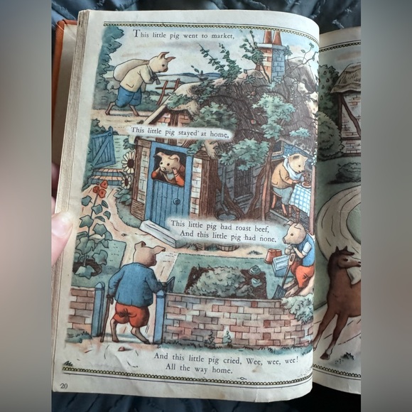 Antique vintage 1960 lavender’s Blue nursery rhymes - Picture 4 of 12